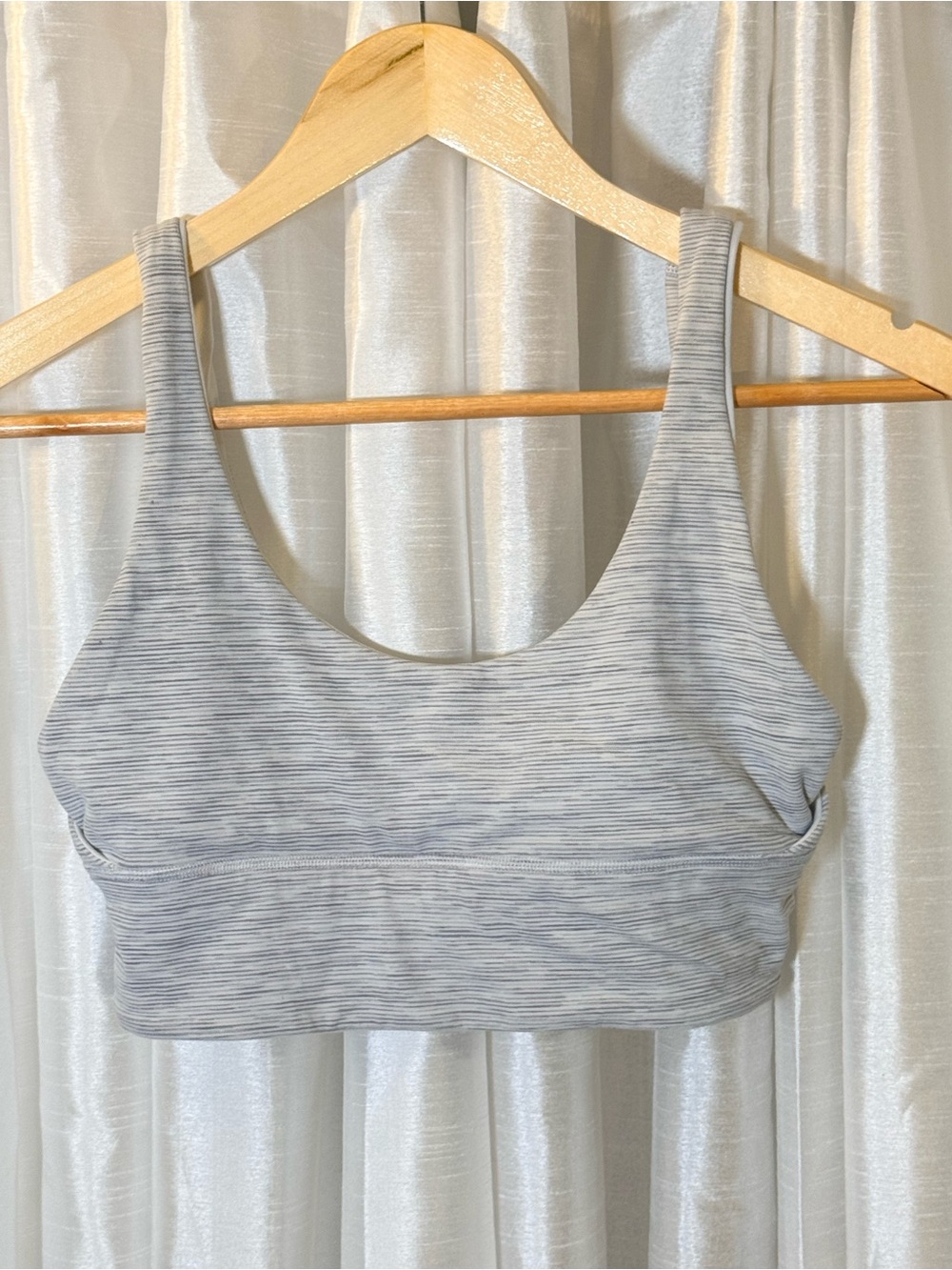 lululemon reversible Light Grey Striped Sports Bra